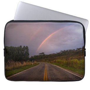 Rainbow And Road Laptop Sleeve