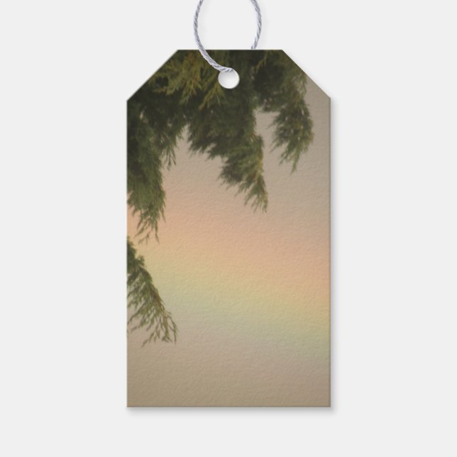 Rainbow and Trees Custom Gift Tags (Front)