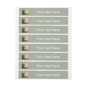 Rainbow and Trees Customisable Labels