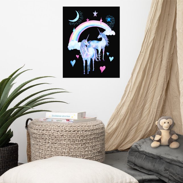 Rainbow and unicorns poster (Creator Uploaded)