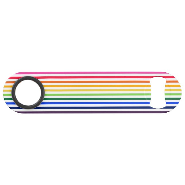 Rainbow and white stripes (Back Horizontal)
