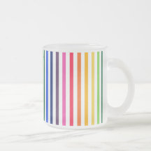 Rainbow and white stripes