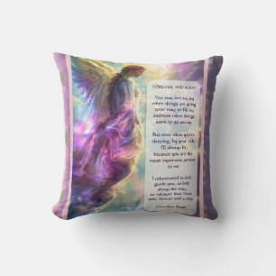 Rainbow Angel and Poem Cushion
