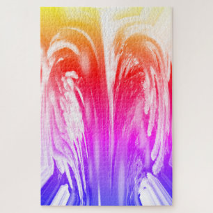 Rainbow angel art jigsaw puzzle