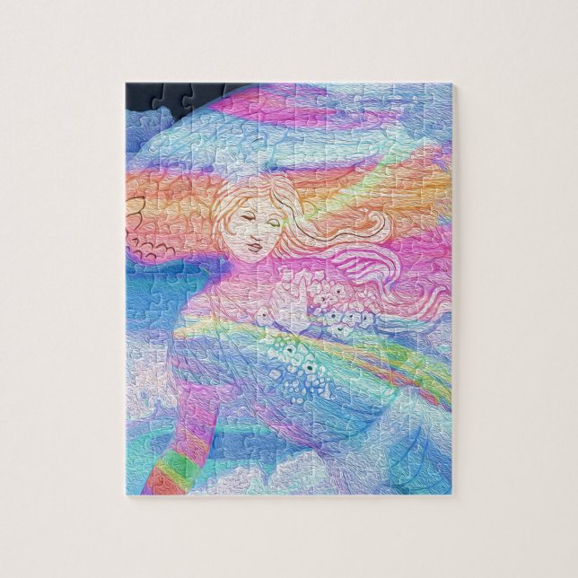 Rainbow Angel Jigsaw Puzzle (Vertical)