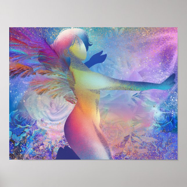 Rainbow Angel Poster (Front)
