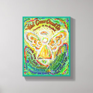 Rainbow Angel What Cancer Cannot Do Canvas Wrap