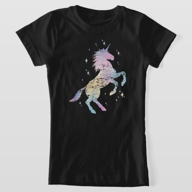 Rainbow Animal Fairy Unicorn Lover Girls Gift  T-Shirt (Laydown)