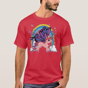 Rainbow Animal Lover Insect Butterfly Fairytale Un T-Shirt