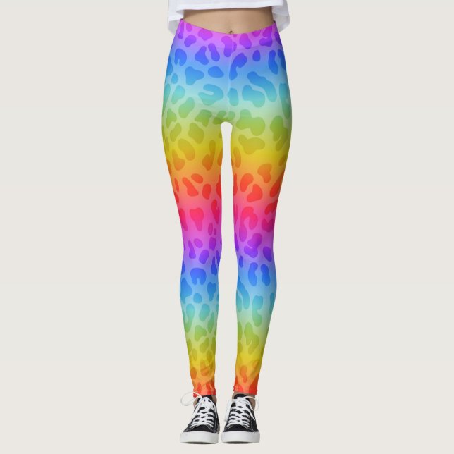 Rainbow animalier leggings  (Front)