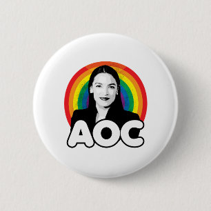 Rainbow AOC 6 Cm Round Badge