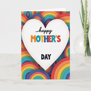 Rainbow Arcs Mothers Day Card
