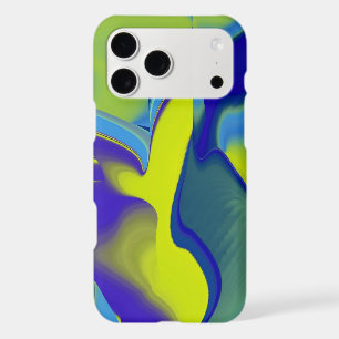 Rainbow Art 3D Abstract in yellow purple green