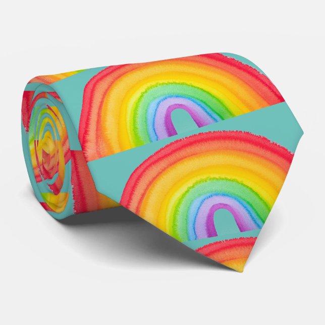 RAINBOW ART MEN'S Neck Tie (Rolled)