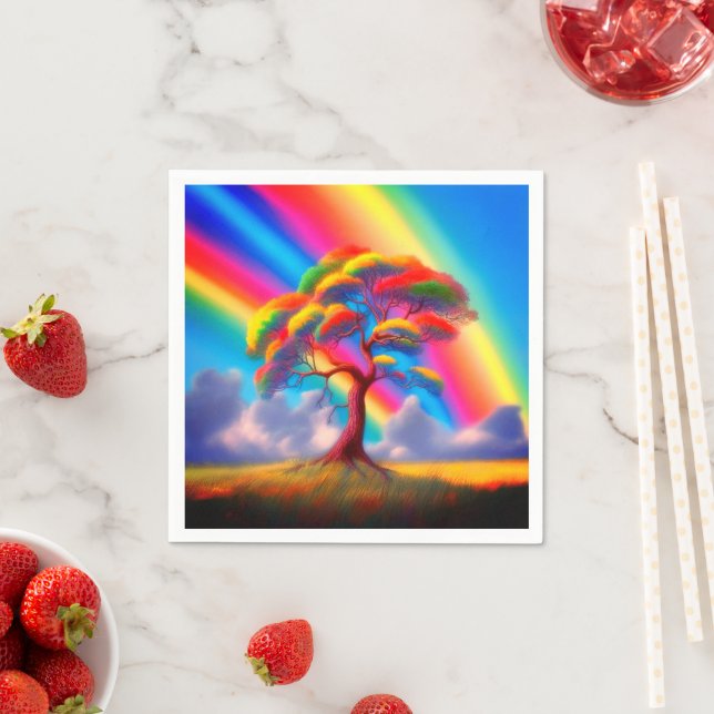 Rainbow Art Napkin (Insitu)