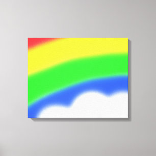 Rainbow Art Wrapped Canvas