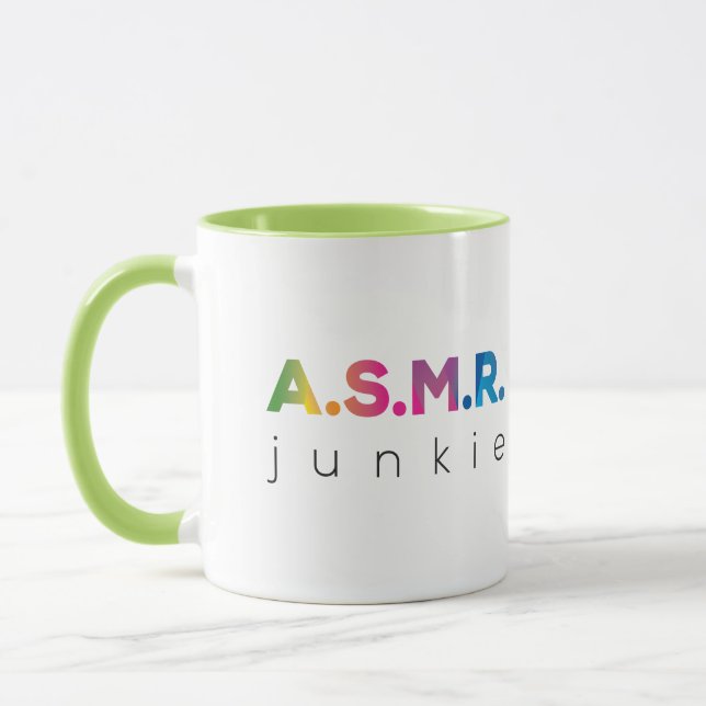 Rainbow ASMR junkie Mug (Left)