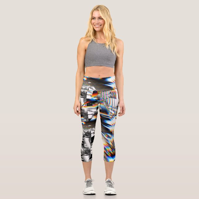 Rainbow Assault  Capri Leggings (Front)