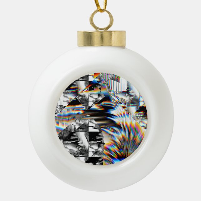 Rainbow Assault   Ceramic Ball Christmas Ornament (Front)