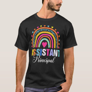 Rainbow Assistant Principal Teacher Back To School T-Shirt