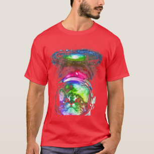 Rainbow Astronaut Space Cat Cosmos Cat For Kitten T-Shirt