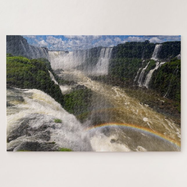Rainbow at Iguazu Falls in Brazil Jigsaw Puzzle (Horizontal)