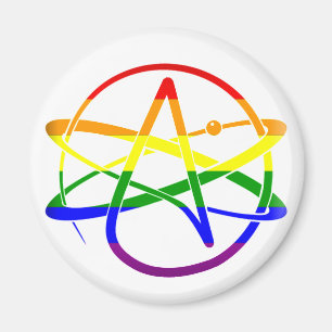 Rainbow Atheist Magnet