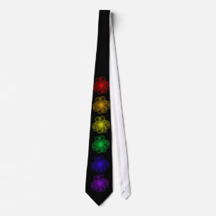 Rainbow Atoms Tie