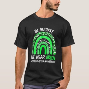 Rainbow August We Wear Green Gastroparesis Awarene T-Shirt