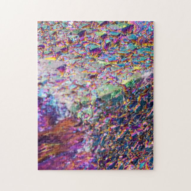 Rainbow Aura Crystals Jigsaw Puzzle (Vertical)
