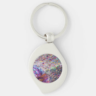 Rainbow Aura Crystals Key Ring
