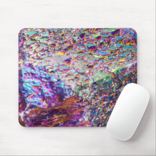 Rainbow Aura Crystals Mouse Pad