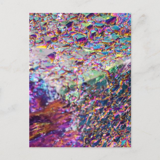 Rainbow Aura Crystals Postcard (Front)