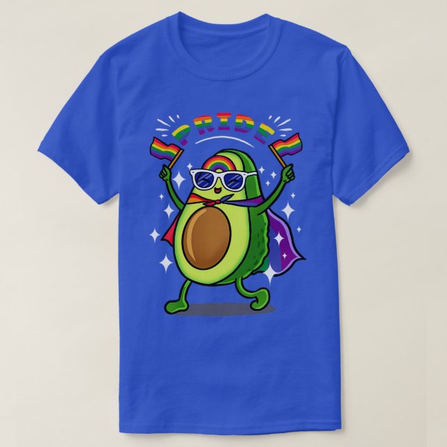 Rainbow Avocado 5 T-Shirt (Design Front)