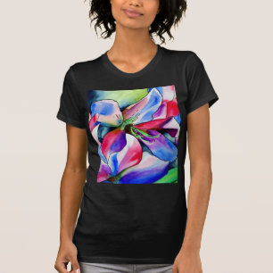 Rainbow Azalea flower original watercolor painting T-Shirt
