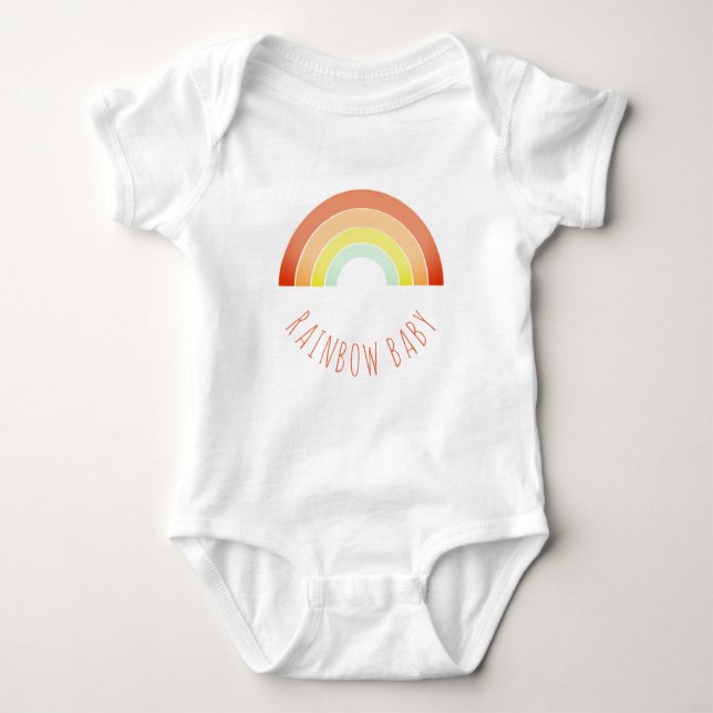 Rainbow Baby Colourful Baby Bodysuit (Front)