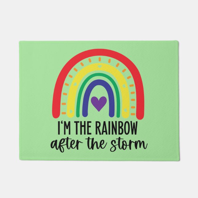 Rainbow Baby  Doormat (Front)