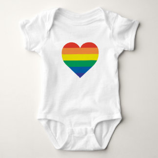 Rainbow Baby Heart Bodysuit