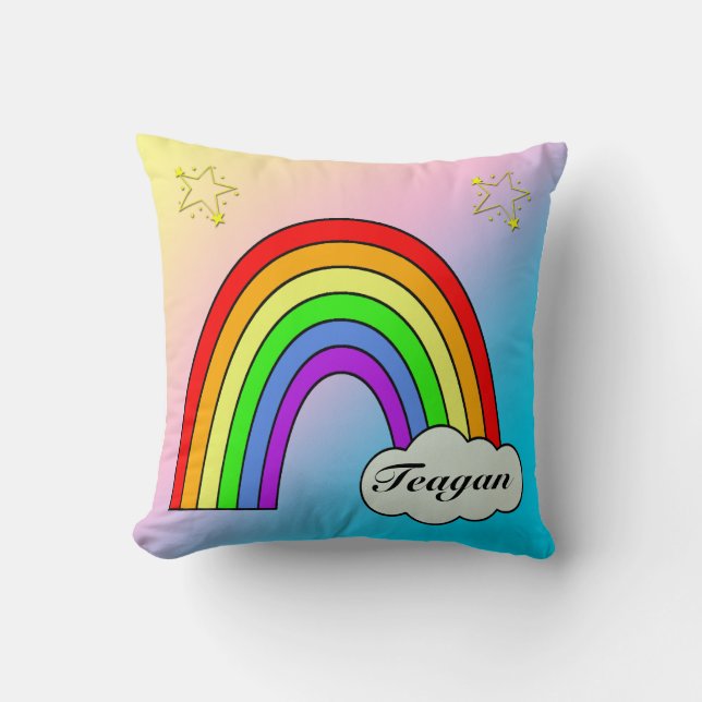 Rainbow Baby Keepsake Pillow (Front)