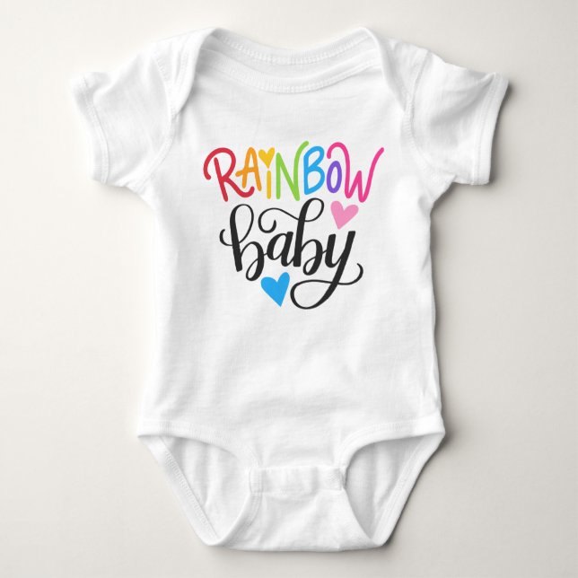 Rainbow Baby Newborn Hope Storm Bodysuit (Front)