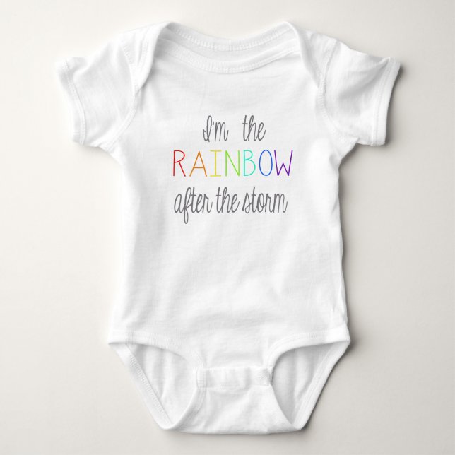 Rainbow Baby Outfit Bodysuit (Front)