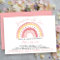 Rainbow Baby Shower Girl Baby Sprinkle Invitation