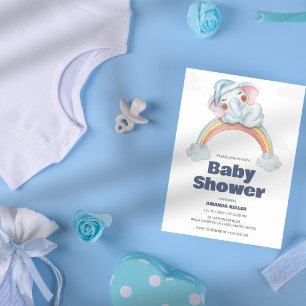 Rainbow Baby Shower Invitation