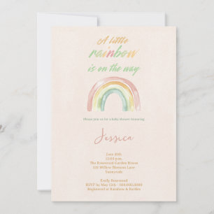 Rainbow Baby Shower Invitation