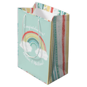 Rainbow Baby Shower Medium Gift Bag