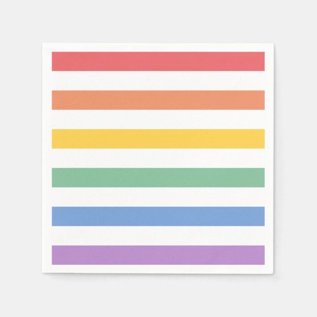 Rainbow Baby Shower or Birthday  Napkin (Front)