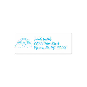 Rainbow Baby Shower Self-inking Stamp
