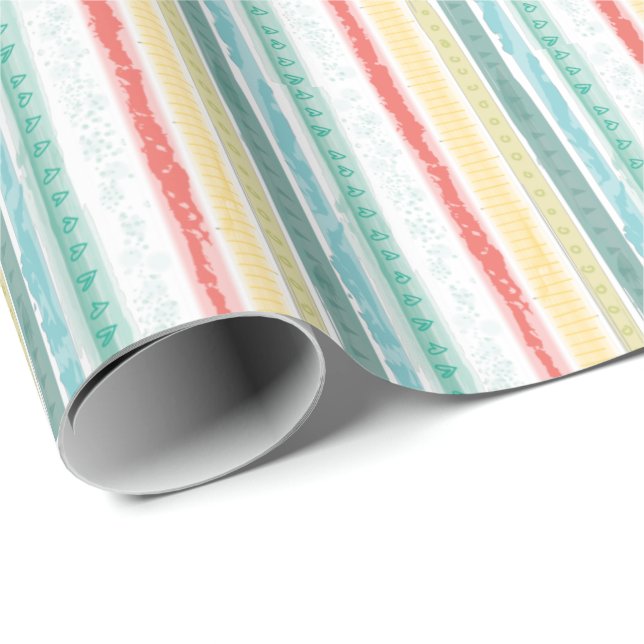 Rainbow Baby Shower Wrapping Paper (Roll Corner)