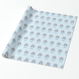 Rainbow Baby Shower Wrapping Paper