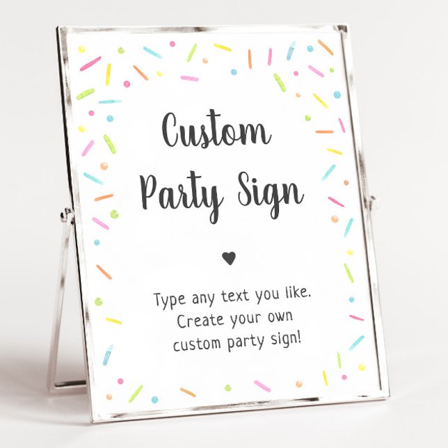 Rainbow Baby Sprinkle Editable Party Sign (Creator Uploaded)